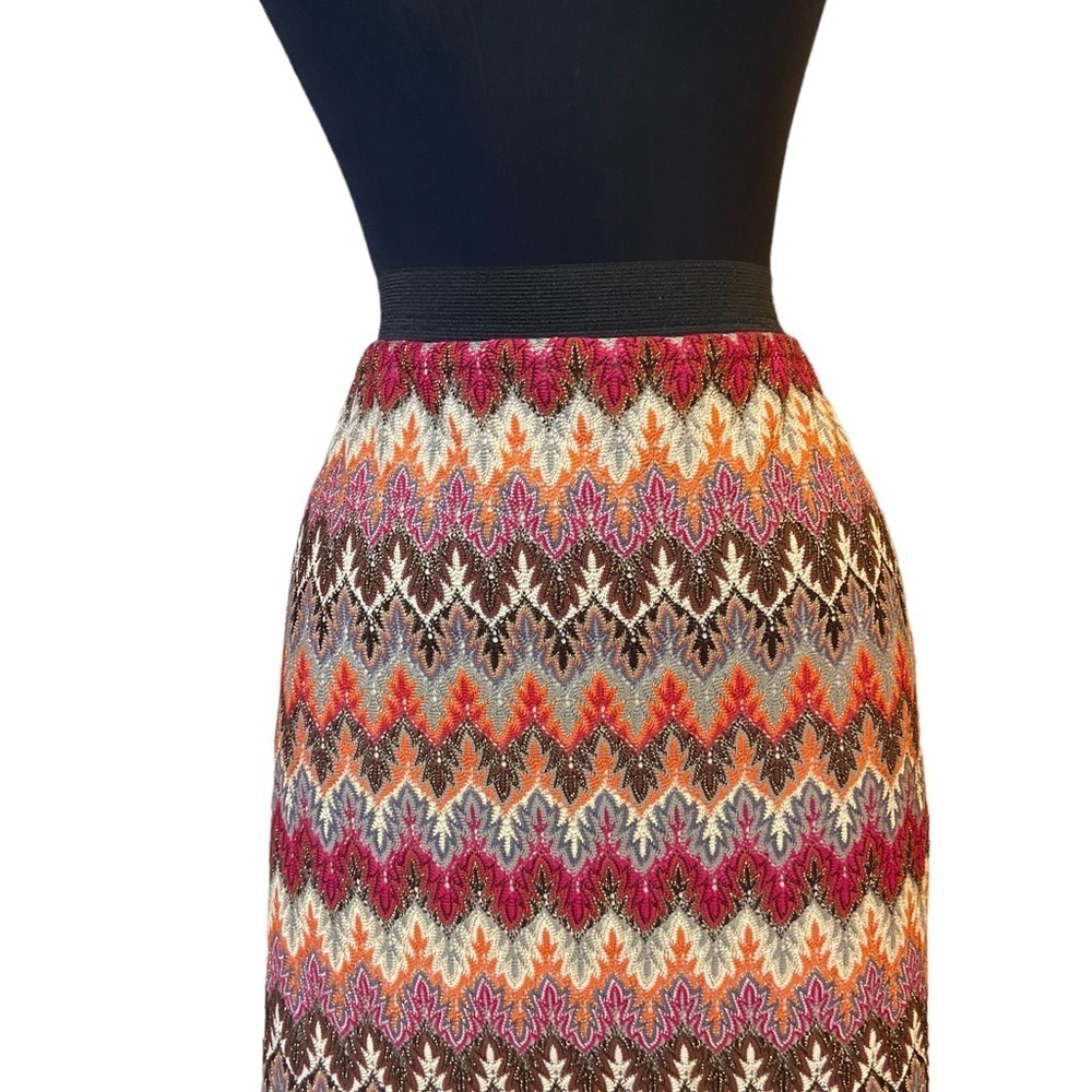 JUNIEblake Multi-Colored Aztec Pencil Skirt Large - Picture 3 of 11